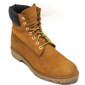 Timberland Men’s Classic 6-Inch Wheat Waterproof Boots Padded Collar Size 11.5